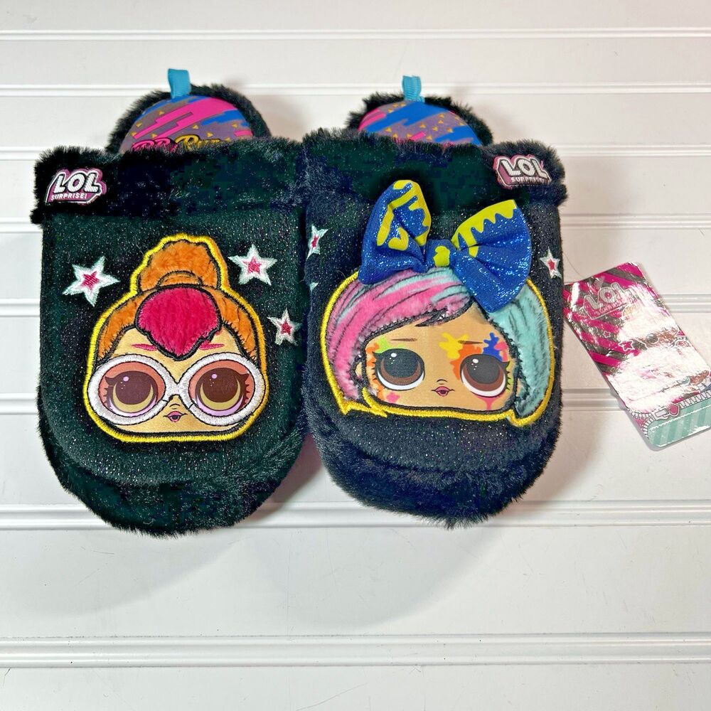 L.OL OMG Surprise Doll Girls Slippers Size 13-1 NWT BBs Run The World